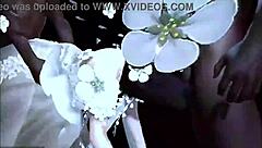 Two BBCs Fuck Big Boobs Chick Bent Over in Hardcore 3some 3D Animation!