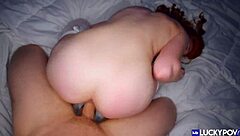 Red hair beauty gets rough sex and deep throat blowjob