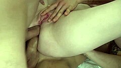 European teen gets rough anal fisting in a gangbang