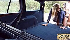 Desperate teen Christen Courtney fucks for a ride in this outdoor pickup story