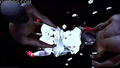 Two BBCs Fuck Big Boobs Chick Bent Over in Hardcore 3some 3D Animation!