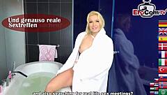 A slut gets double penetration in a group outdoor scene