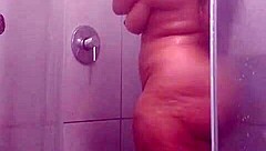 Bbw enjoys squirting in the shower alone