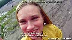 fucked emma with glasses on construction site teen pussy