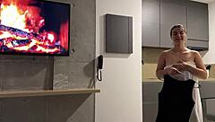 Petite step sister 18 rides stepfather hard