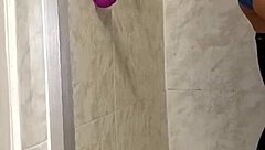 Latina says, 'having sexo with my dildo'