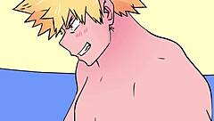 Bakugo fucks Deku bareback, making him beg 😏 for more