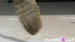 beautiful asian milf posing naked in vineyard