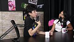 dj rafa loira and mateus hwang discuss open relationships and swing houses in sheer red lingerie