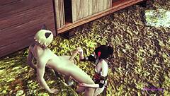 Yaoi Femboy 3D Mia Having Sex! Sucking Bubble Butt Bareback Uncensored Ass Big Ass Crossdressing Cosplay!