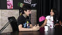 dj rafa loira and mateus hwang discuss open relationships and swing houses in sheer red lingerie