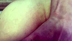 Blonde fucked with strap-on while sucking tits and cumming!