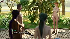 Busty Redhead Exposes Massive Cock In Taboo University 3D Game