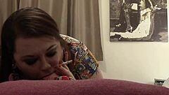 Bbw Tina Practices Smoking Blowjobs For Her Daddy
