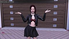 3D animated porn with an athletic theme featuring a big dick