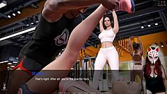 Russian brunette gets into some kinky cosplay sex games in public