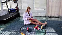 A detailed scene of picking up toys.