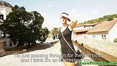 Euro Slut In Glasses Receives Facial From POV Cumshot In Public Reality!