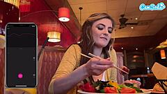 I cummed in public with my toy and had a huge orgasm at lunch.