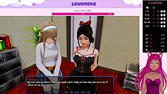 3D Vtuber Lewdneko in a wild dating simulator adventure