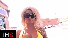 Horny cougar gets her pussy pounded by a big cock
