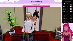 3D Vtuber Lewdneko in a wild dating simulator adventure