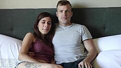 Hot athlete seduces nerdy band member and has sex with him intensely