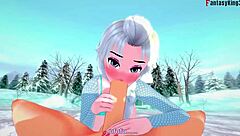 Elsa says, Hard sex feels amazing!