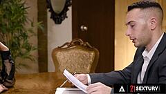 Stacy Bloom's rough anal with her horny lawyer