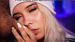 i watch the cute blonde sucking passionately