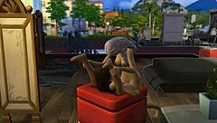 Seraphina Seduced By Neighbor In Sims 4 Bathroom