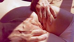 Sensual massage leads to clit orgasm