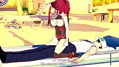 Houshou Marine Gets Fucked On Sex Beach In Hentai