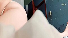 Food delivery rider enters the vagina of a cheating whore