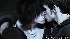 Young gay men engage in hot blowjob and anal sex scene