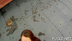 Hardcore sex with a mature and a barely legal girl