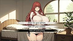 spirit harem hentai game ep 2 with redhead curvy girl