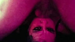 Natural tits homemade video of a fat cougar giving a deepthroat blowjob