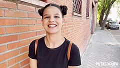 brazilian latina with perfect ass gets bent over and swallows cum from black cock in caught video