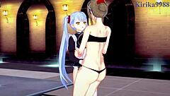 sagiri sakurai and chitose kisaragi and ruri hoshino intense lesbian play - super robot wars t & v & martian successor nadesico hentai