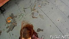 Hardcore sex with a mature and a barely legal girl
