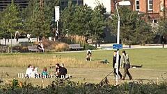 blondes flash and masturbate outdoors daringly