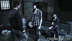 Three gays ask, 'Ready for anal pounding?'