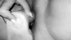 I pleasure myself while waiting for his huge cock