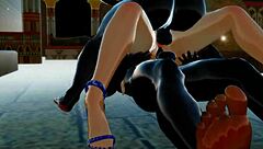 Candace enjoys double penetration in hentai anime style