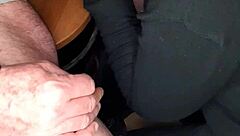 She secretly sucks my monster cock in the office and swallows cum. I explode like a beast! 😈💦