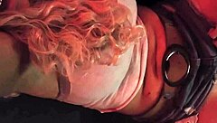 The milf says, lick my ass after halloween party blowjob and fingering