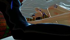 Candace enjoys double penetration in hentai anime style