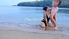 i witnessed amateur public activity on the beach with young people