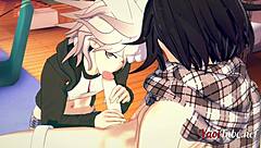 Can You Handle Ouma And Nagito's Intense Blowjob And Bareback Creampie In Dangan Ronpa 2?